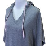 DB Sunday Breast Cancer Awareness Poncho Hoodie XS Gray Photo 1