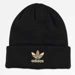 Adidas Originals Trefoil Black and Gold Knit Beanie Photo 0