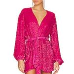 Karina Grimaldi Garda Beaded Mini Dress Hot Pink Womens Size XS Photo 10