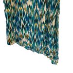 st. john's bay St. John’s bay tank top blouse asymmetrical size 2XL blue green Photo 4