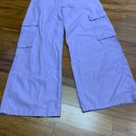 Levi's  Lavender Cargo‎ Pants Womens Size 29 Wide Leg Utility Jeans Pastel Cotton Photo 2