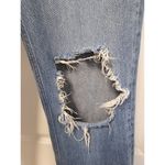 We The Free  Straight Jeans Women's 28 Blue Button Fly Mid Rise Crop Distressed Photo 3