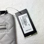 Badgley Mischka  Vegan‎ Leather Gray Quilted Wristlet Photo 3