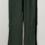 Zadig & Voltaire Zadig‎ & Voltair Womens Pants 4 Green Pull On Trouser Pin Stripe Side Wide Leg Photo 0