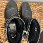 DV by Dolce Vit Dolce Vita Kiera Belted Round Toe Leather Ankle Boot with Side Zip Black Sz 8 Photo 5