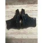 DKNY  Tibby Combat Boot Women's SZ 9 Black Patent Leather Rubber Waterproof Rain Photo 4
