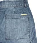 Michael Kors Blue Lightweight Denim Distressed Mid-rise Cut-Off Jean Shorts Sz 8 Photo 4