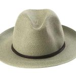 Travaux En Cours Straw Fedora Hat in Sage Size 56 Green Photo 1