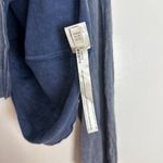 Free People  Moon Rising Long Sleeve Top in Blue Size X-Small Photo 4