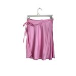 ZARA  Bubblegum Pink Satin Wrap Skirt Sz XS Photo 3