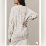 Anthropologie NWT  V-neck drama cable tunic sweater size small currently sold out Photo 2