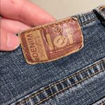 Vintage Lei Jean Pencil Skirt with Front Slit Size 00 Photo 3