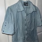 Apt. 9  Women’s Gray Button Down Shirt Photo 1