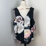 City Chic Black Floral Austin Floral Blouse Top Medium 18 Plus Size NEW Photo 6