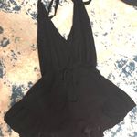 Newbury Kustom Open Back Tie Black Romper Photo 0