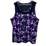 Torrid Active Purple Black Mesh Sleeveless Tank Top Size 6X Photo 2