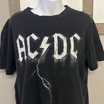 AC/DC  Cotton:On Black Relaxed Boyfriend T-Shirt Distressed Goth Grunge Small Photo 3