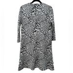 ANTHRO TYLER BOE BLACK WHITE DRESS ROUND NECK LONG BRACELET LENGTH SLEEVE Size M Photo 2