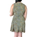 Michael Kors Michael Michael Yellow Kors Quinn Cross Neck Floral Dress Size Medium Photo 1