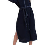 Something Navy  BLACK LONG SLEEVE DRESS SMALL Photo 0