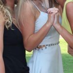 NBD Silver Satin Skater Dress Photo 4