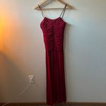 Laundry by Shelli Segal Strapless Red Maxi Dress Photo 4