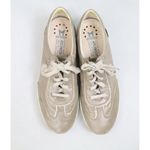 Mephisto Yael Runoff Womens Sz 9.5 Silver Metallic Leather Casual Shoes Sneakers Photo 7