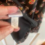 Old Navy  Womens Top Dress Medium Black Floral Paisley Ruffle Long Sleeve Photo 9