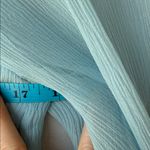 Diane Von Furstenberg  FENOBE Silk Chiffon Blouse Baby Blue Photo 7