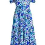 Lilly Pulitzer New with tags  Grace Tiered Midi Dress in blue grotto Photo 3