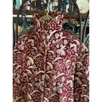 Size up to 3X//Vintage 70s Plus Size Tapestry Coat Red Photo 5