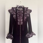 Zimmermann SUPER RARE Charm Nouveau Ruffled Organza Purple Velvet Dress Size 0 Photo 5
