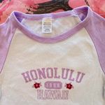 y2k honolulu hawaii island girl ringer tee Purple Photo 6
