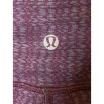 Lululemon Wunder Under Crop Textured Ziggy Wee September Plum Sz 4 Photo 2