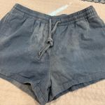 One Teaspoon Free People  Denim Boxer Shorts in Washed Blue Denim Photo 2