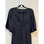 Kobi Halperin Mindy Cross Front Half Sleeve Wide Leg Black Jumpsuit Size Small Photo 12