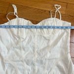 ZARA  Linen Blend Corset Bodysuit  size small white/cream color Valentines Day XL Photo 9