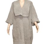 Barefoot Dreams CozyTwist Short Sleeve Sweater Coat, Beach Rock, 1X Photo 6