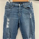 7 For All Mankind 7 For All Mankind Josefina Jeans Women's Sz 27 Medium Wash High Rise Distressed Photo 1