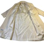 Vintage Unbranded Cream 100% Wool Trench Dress Coat Jacket Womens 2P USA‎ Photo 5