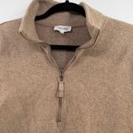 Haven well within cloud fleece half zip pullover sweatshirt taupe women's Small Tan Photo 1
