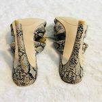 JustFab Python Snakeskin Lace Up Open Toe High Heel Sandals Size 5.5 my Photo 5