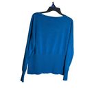 Say What? Say What? Women’s 3X Blue Button Front Cardigan Sweater Long Sleeve V-Neck Pocke Photo 1
