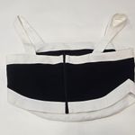 Amanda Uprichard Porsha Top in Black & Ivory Photo 9