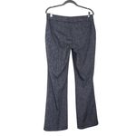  Marisa Linen Blend Dress Pants Size 6 Loft Navy Flare Leg Trousers Photo 1