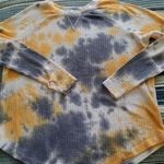 Sweet Romeo  Women's Storm Tie Dye Thermal Thumbhole Long Sleeve Shirt Size S Photo 0