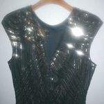 Fundaisy XL Flapper 20s Gatsby Midi Dress Sequins Fringe Capped Sleeves Gold Photo 2