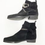 ALL SAINTS Black Suede Western Buckle Ankle Boots EU 36 Photo 4