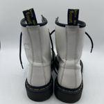 Dr. Martens Boots Womens 6 White Patent Leather Combat Lace Up Doc AirWair 1460W Photo 5