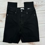 Sofia Vergara Sophia Vergara Black High Rise Button Fly Destructed Denim Slim Fit Jeans Size 4 Photo 3